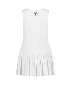 Women's White Pleated Tennis Dress