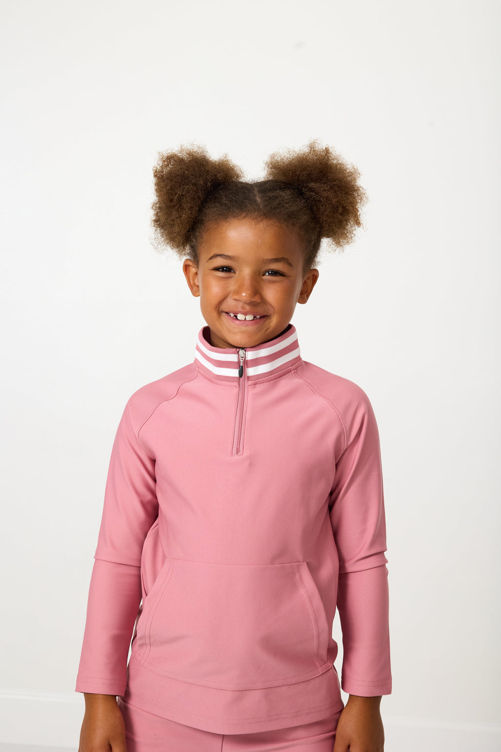 Half-Zip in Dusty Pink