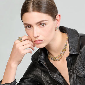 Canary Celestial Halo Earrings