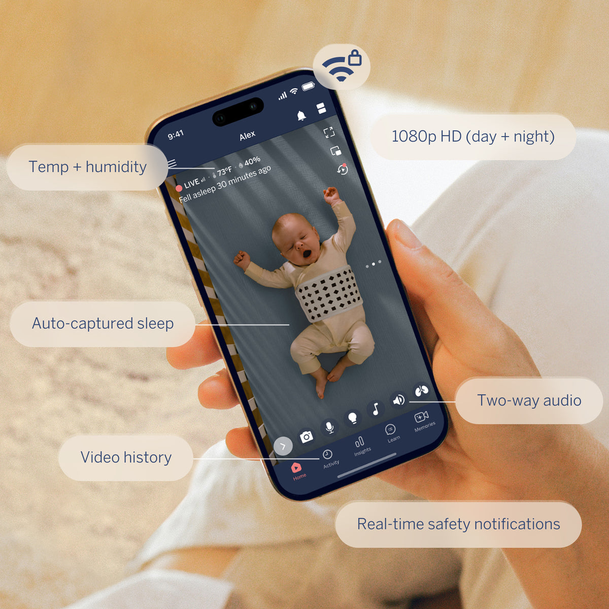 Nanit Pro Smart Baby Monitor & Wall Mount