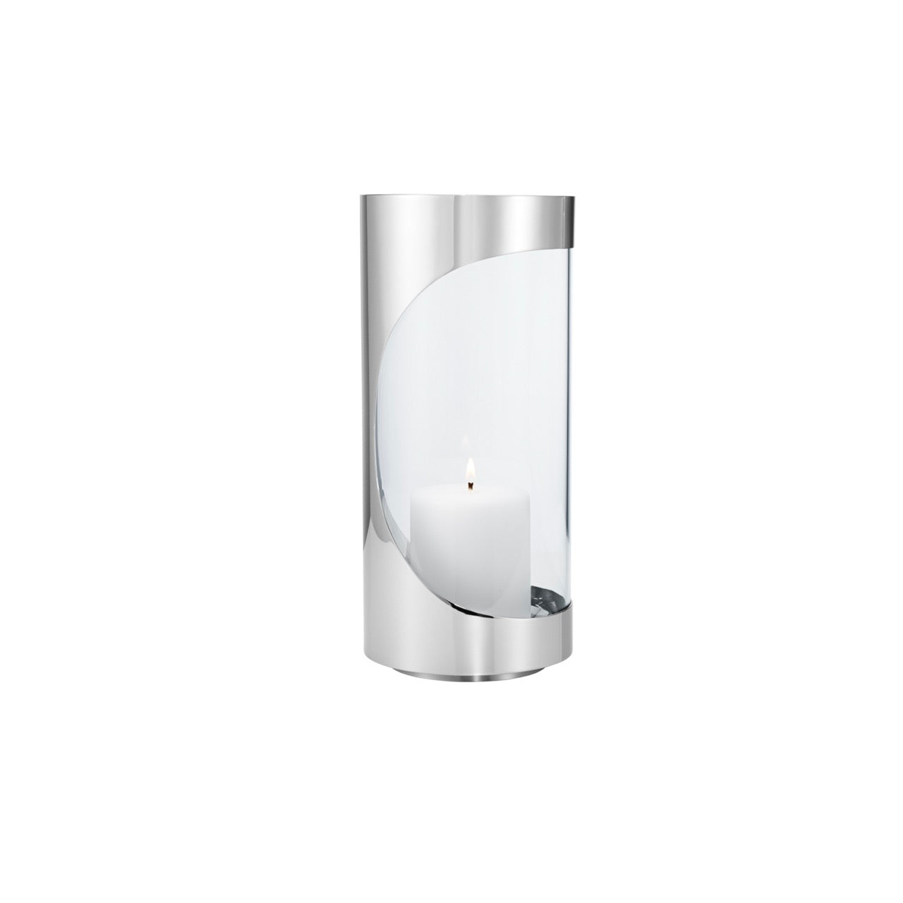 Chrome Contours Hurricane in Stainless Steel & Glass