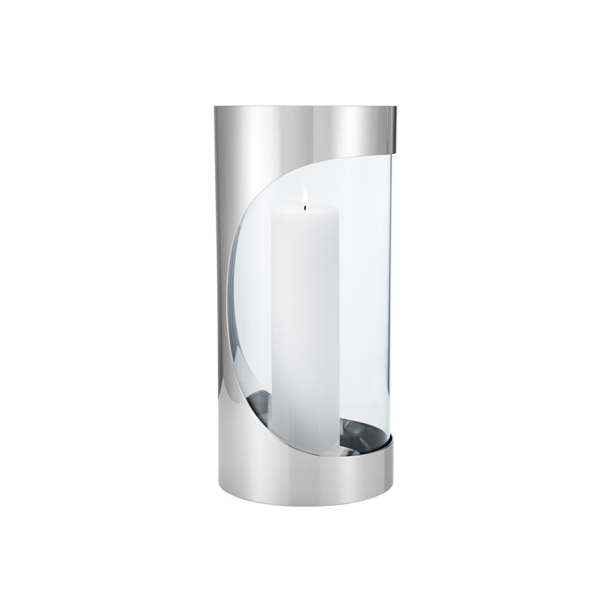Chrome Contours Hurricane in Stainless Steel & Glass