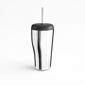 Sky Travel Cup with Straw Stainless Steel Mirror and Plastic
