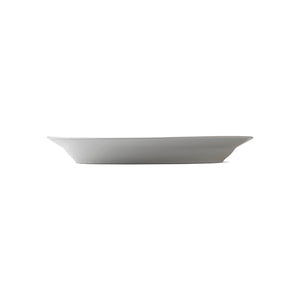 Blue Fluted Plain Oval Platter Large 14.25"