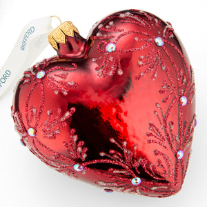 Holiday Heirlooms Red Heart Ornament