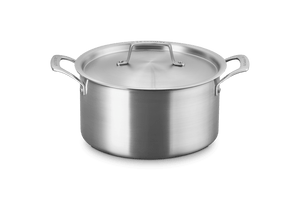 Essential Stainless Steel Deep Round Stockpot, 6.25 qt.