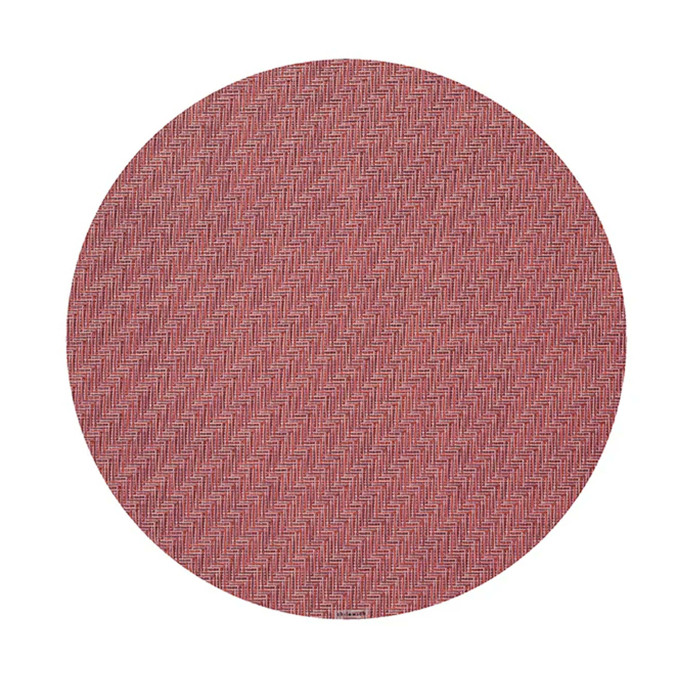 Foxtail Round Placemat in Raspberry