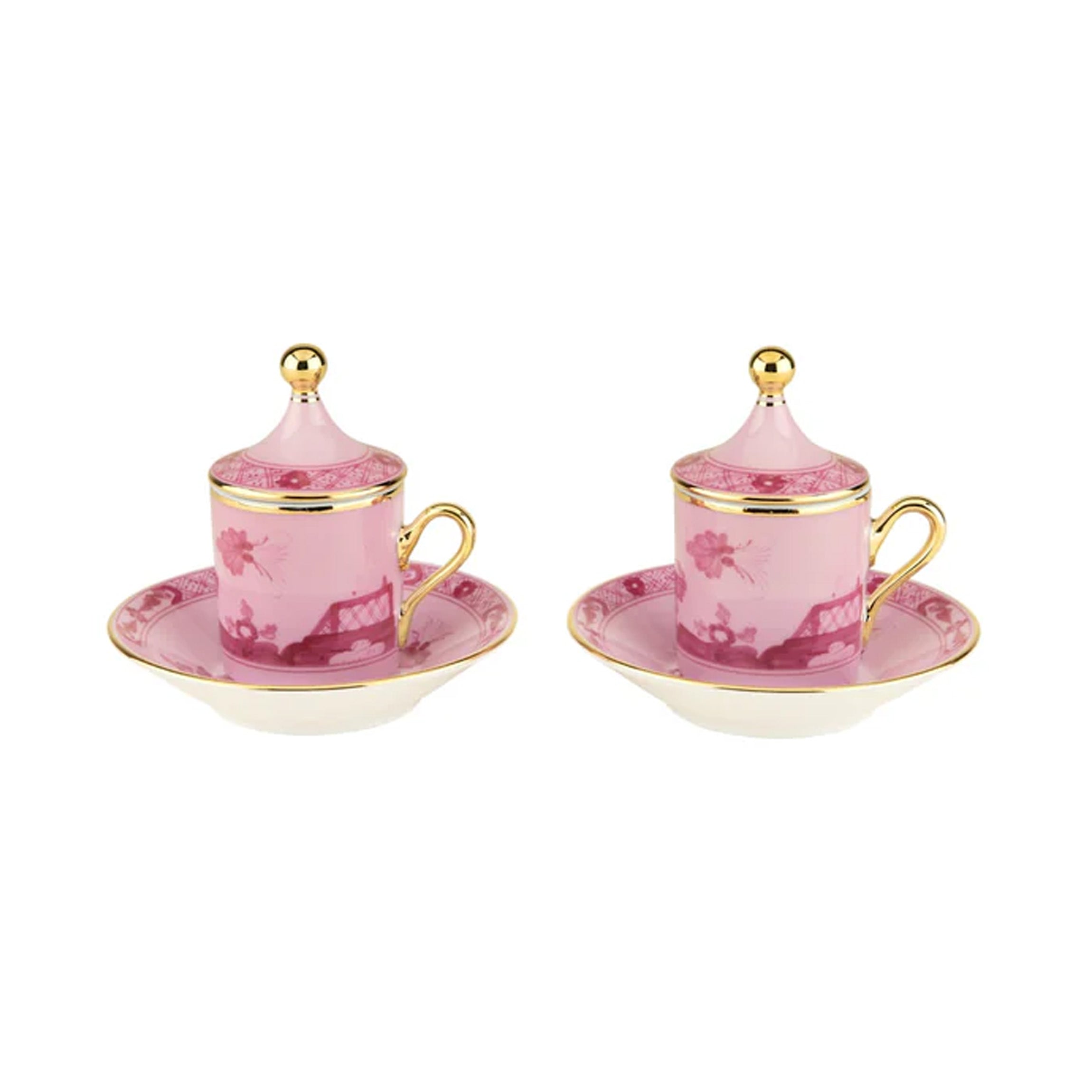 Oriente Italiano Coffee Set in Porpora, Set of 2