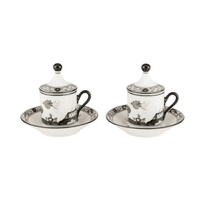 Oriente Italiano Coffee Set in Albus, Set of 2