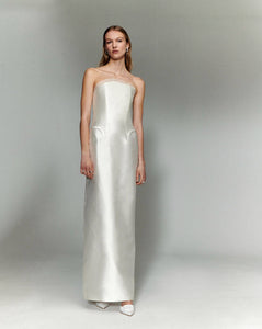 Crescent Strapless Silk Mikado Gown | STYLE 118