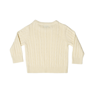 Classic Cable Knit Sweater in 8th Street Ivory