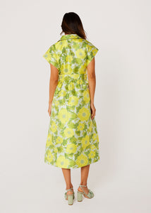 Harper Dress Citron Garden Jacquard