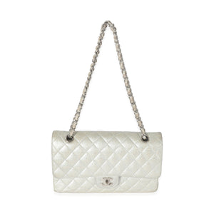 Chanel 21K Glitter Caviar Medium Classic Double Flap Handbag Handbag bv