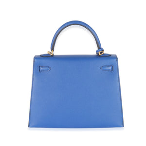 Hermès Bleu Royal Epsom Sellier Kelly 25