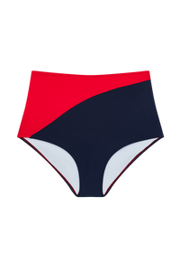 The Josie Bottom in Red & Navy