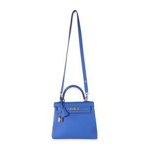 Hermès Bleu Royal Togo Kelly Retourne 25
