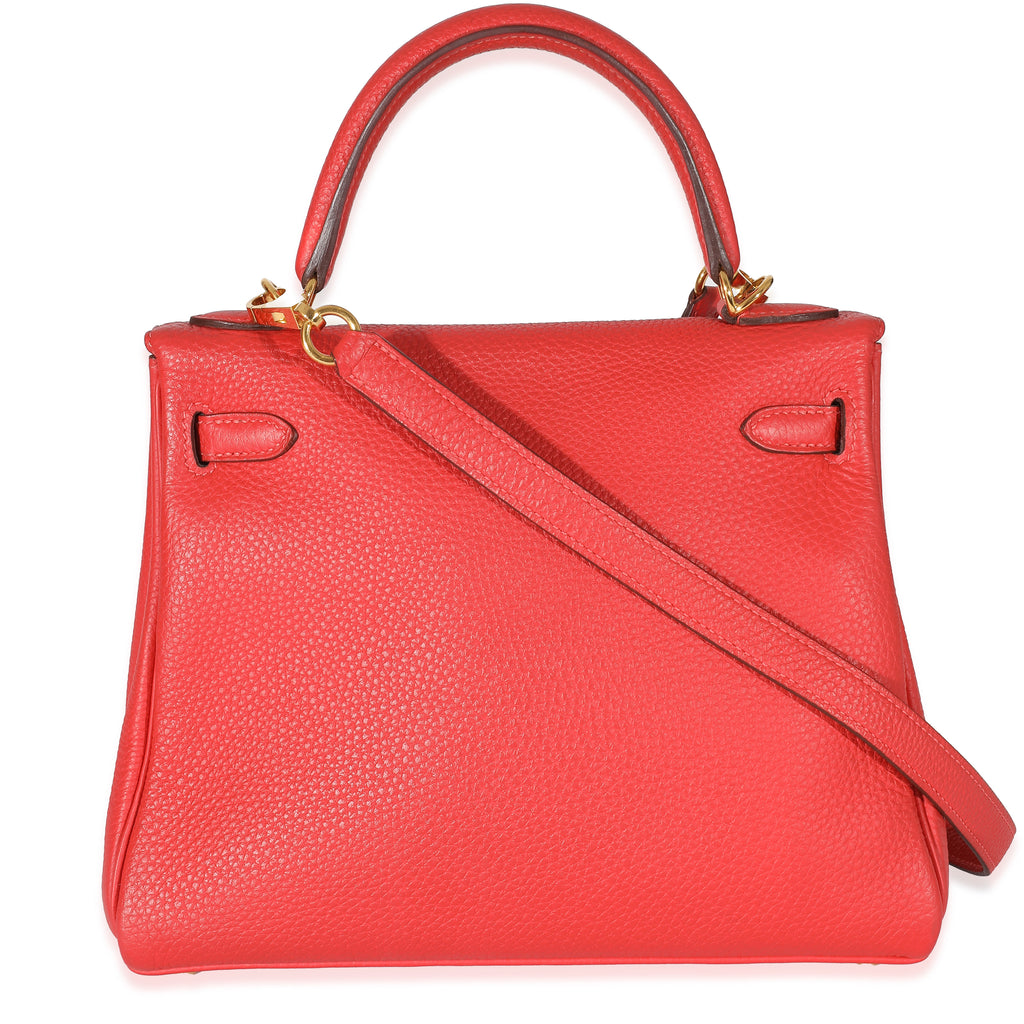 Hermès Geranium Togo Retourne Kelly 25