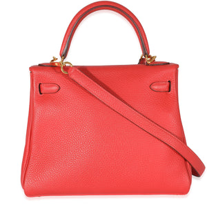 Hermès Geranium Togo Retourne Kelly 25