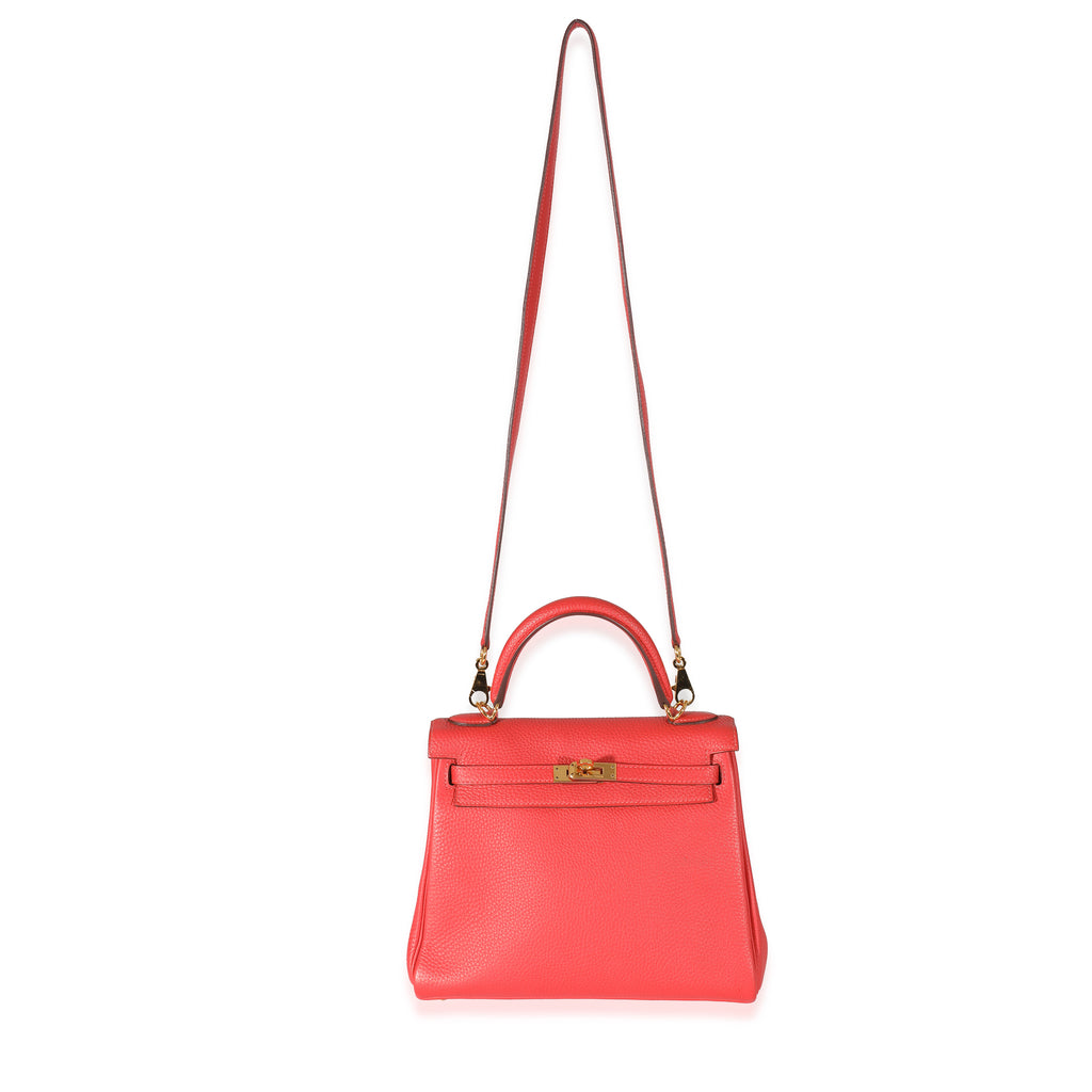 Hermès Geranium Togo Retourne Kelly 25