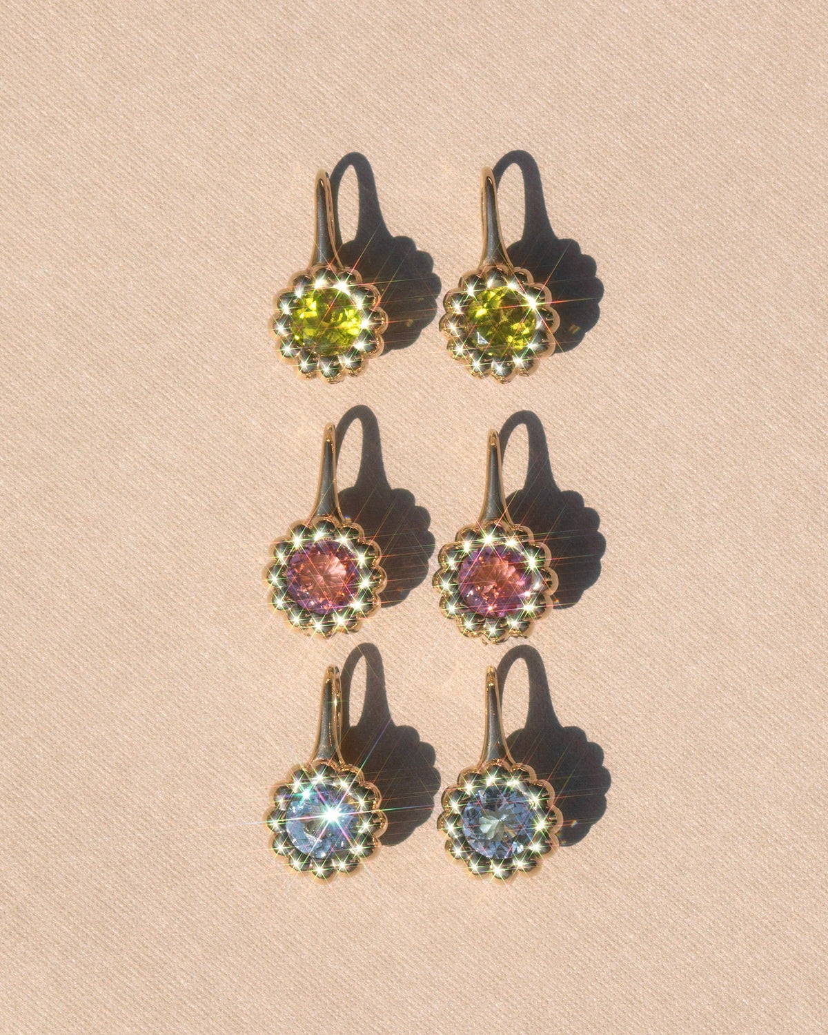 14k yellow gold, 14k rose gold, 14k white gold