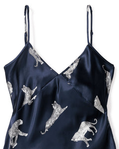 Women’s Silk Cami Short Set in Panthère de Nuit