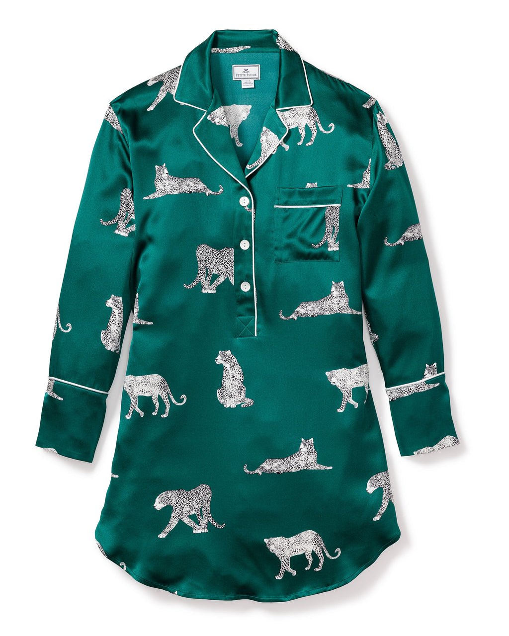 Women’s Silk Nightshirt in Panthère de Luxe