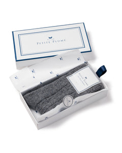Men’s Cashmere Socks in Dark Grey