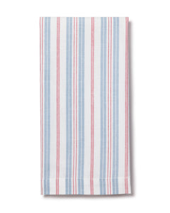 Signature Twill Napkins in Navy French Ticking, Set of 4