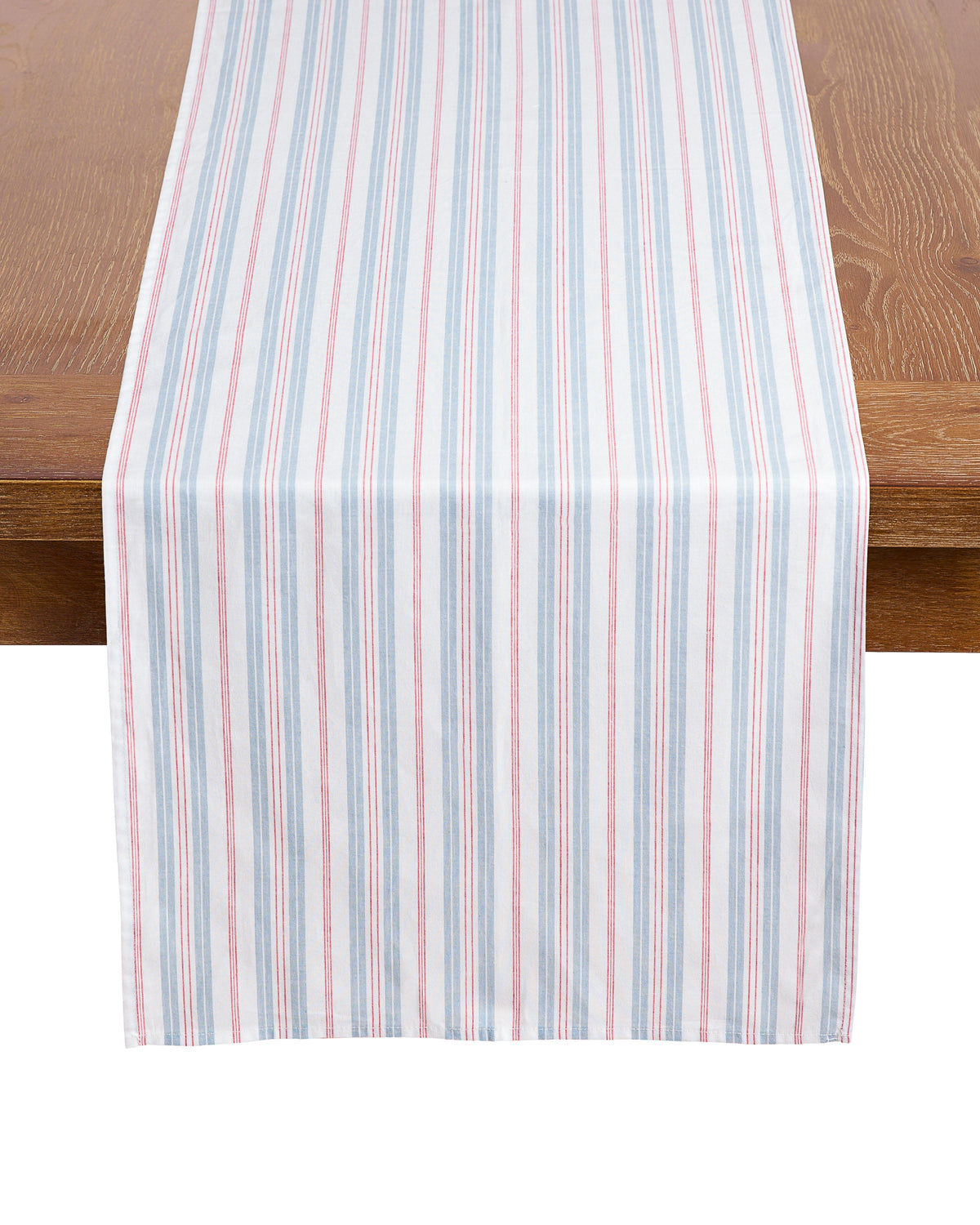 Signature Twill Runner in Navy French Ticking