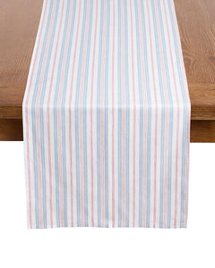 Signature Twill Runner in Navy French Ticking