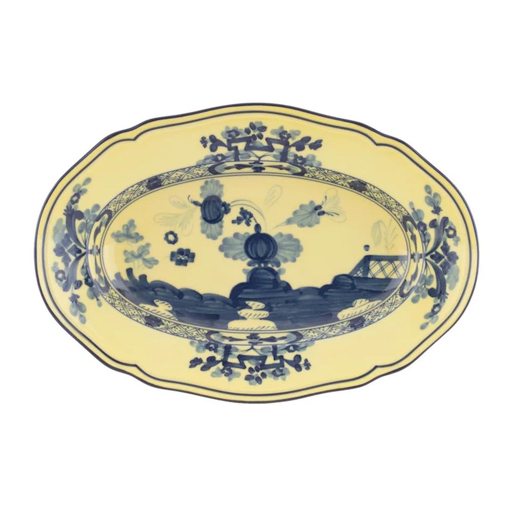 Oriente Italiano Large Oval Platter in Citrino