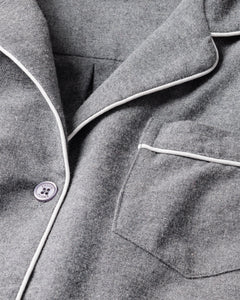 Women’s Flannel Pajama Set in Grey