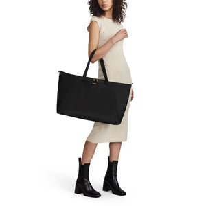Voyageur Just in Case Tote, Black/Gunmetal