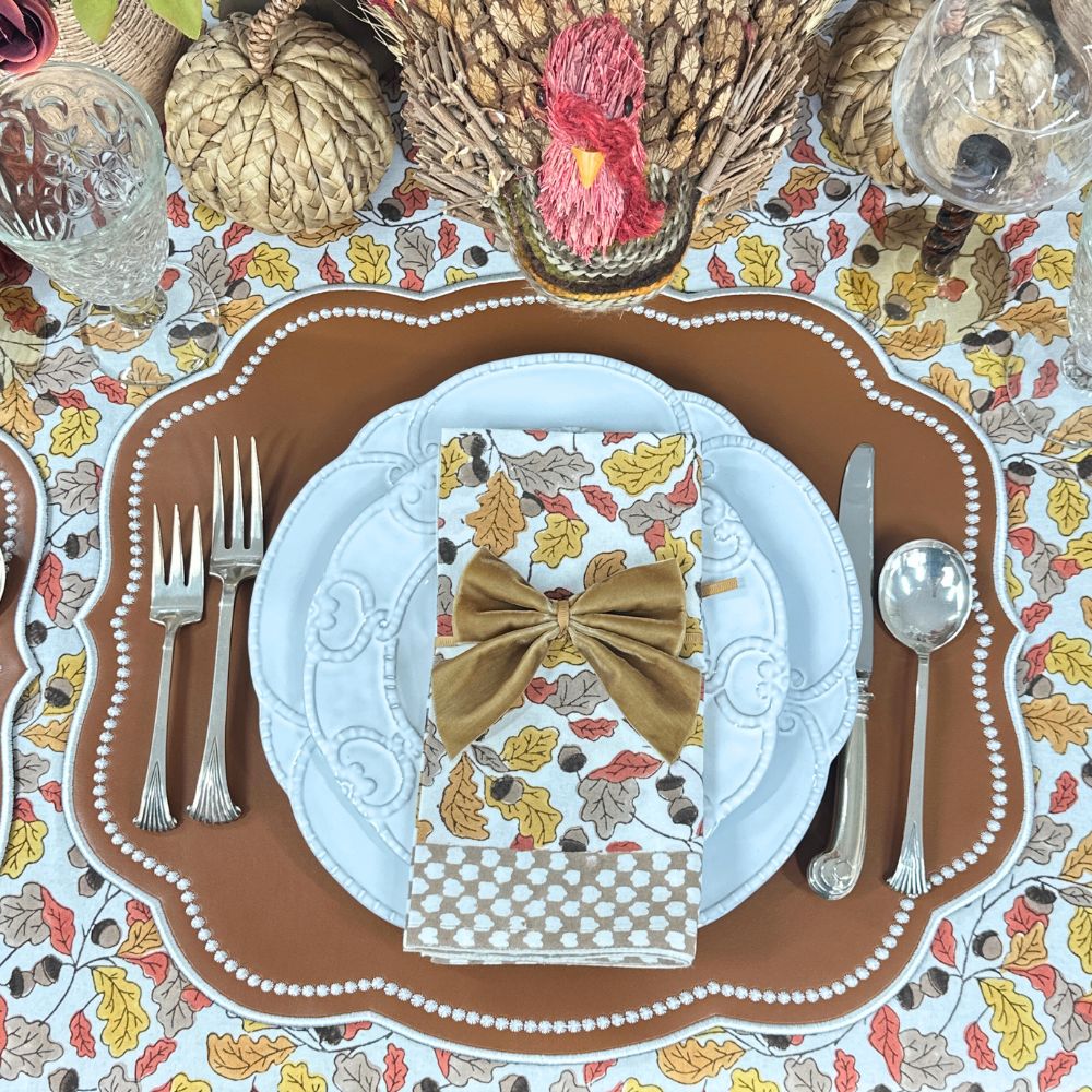 Acorns & Leaves Tablecloth