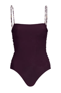 Las Balsas One Piece in Ethnic Motif & Purple