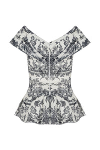 Lily Top And Skirt Set Black Toile