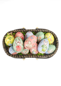 Hand-Painted Easter Eggs, Set of 12