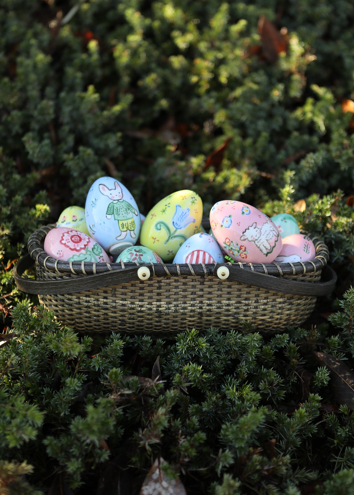 Hand-Painted Easter Eggs, Set of 12