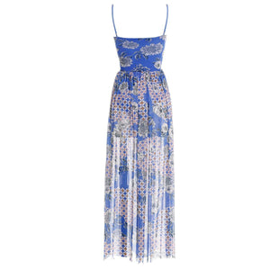 Meeg Dress in Blue Quilt