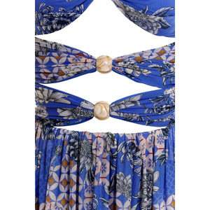 Meeg Dress in Blue Quilt