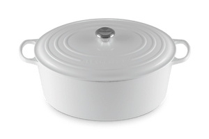 Signature Oval Dutch Oven in White 15.5 qt.