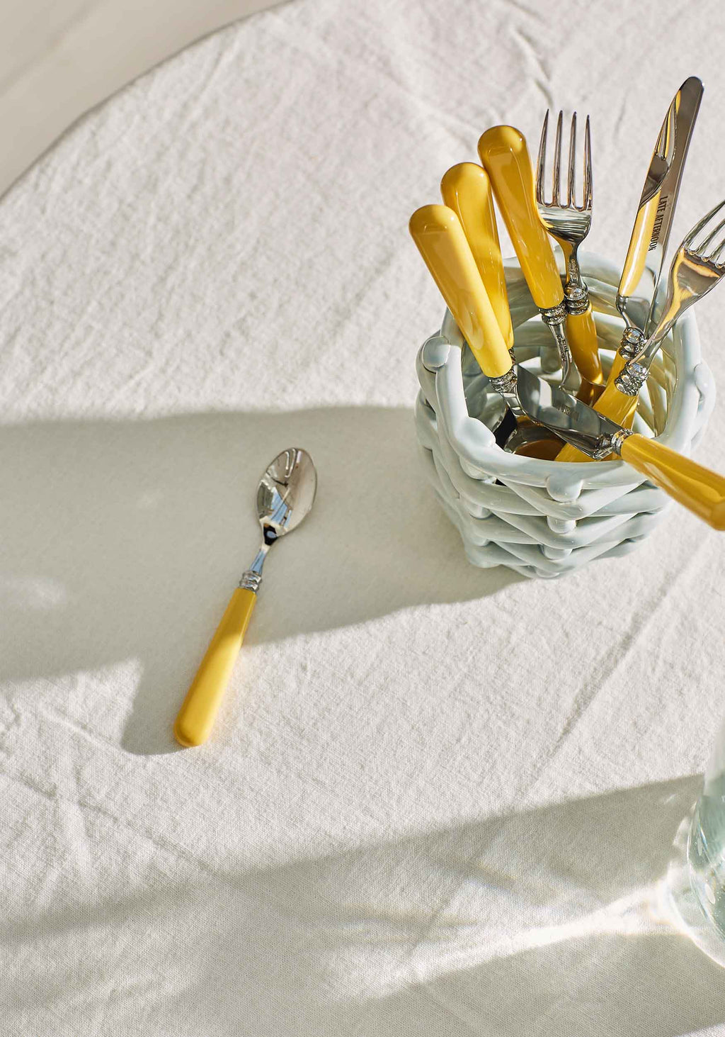 Butter Yellow Teaspoons, Set of 2