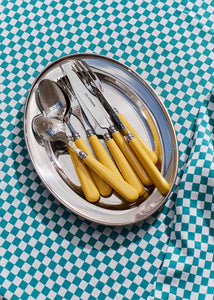 Butter Yellow Dessert Spoons, Set of 2