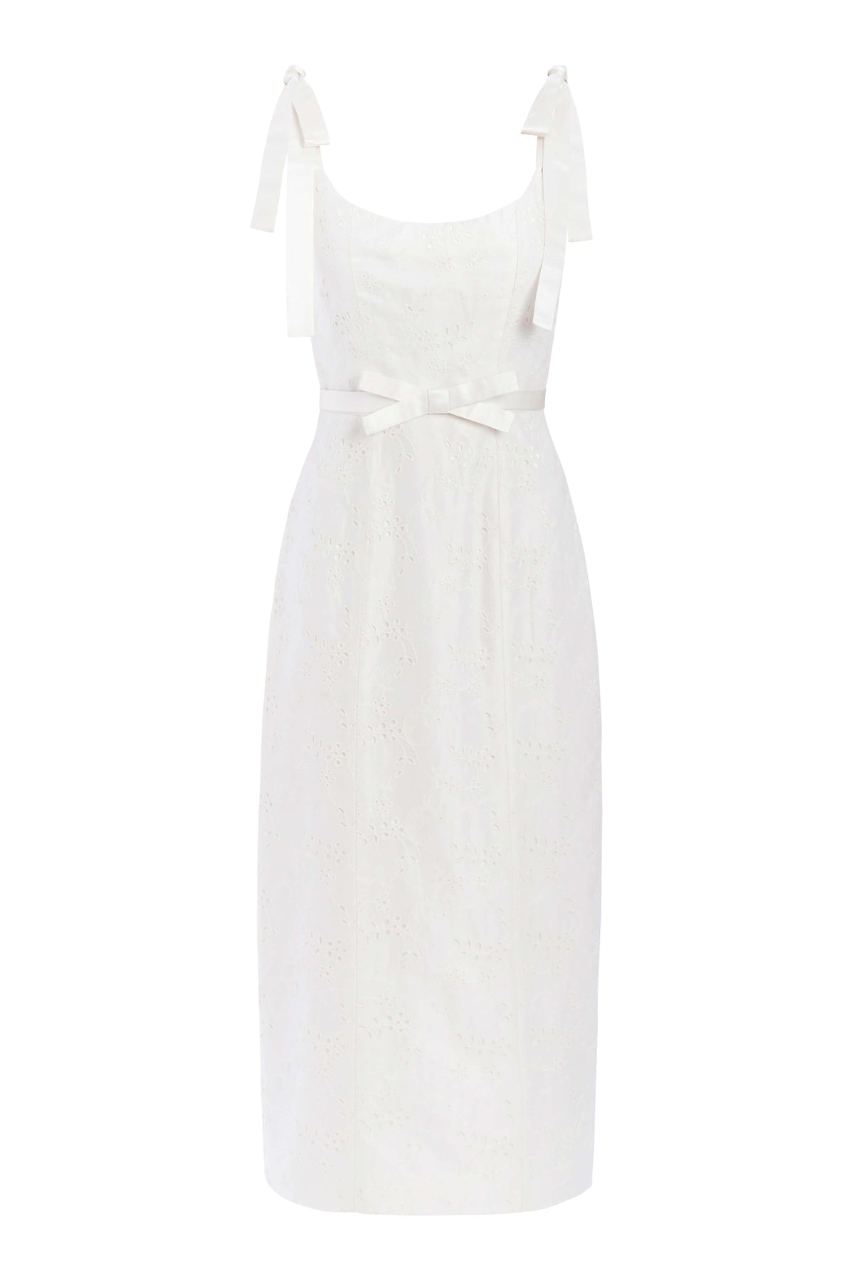 Viola Ivory Floral Embroidered Corset Dress
