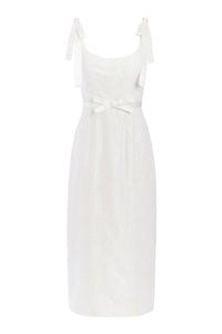 Viola Ivory Floral Embroidered Corset Dress