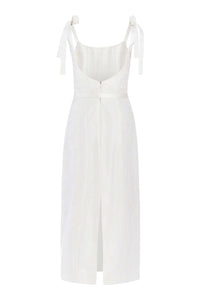 Viola Ivory Floral Embroidered Corset Dress