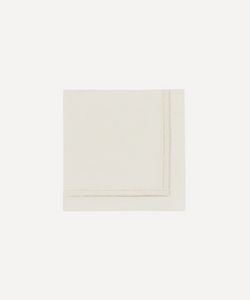 Sophie Classic Two Cord Napkin in White