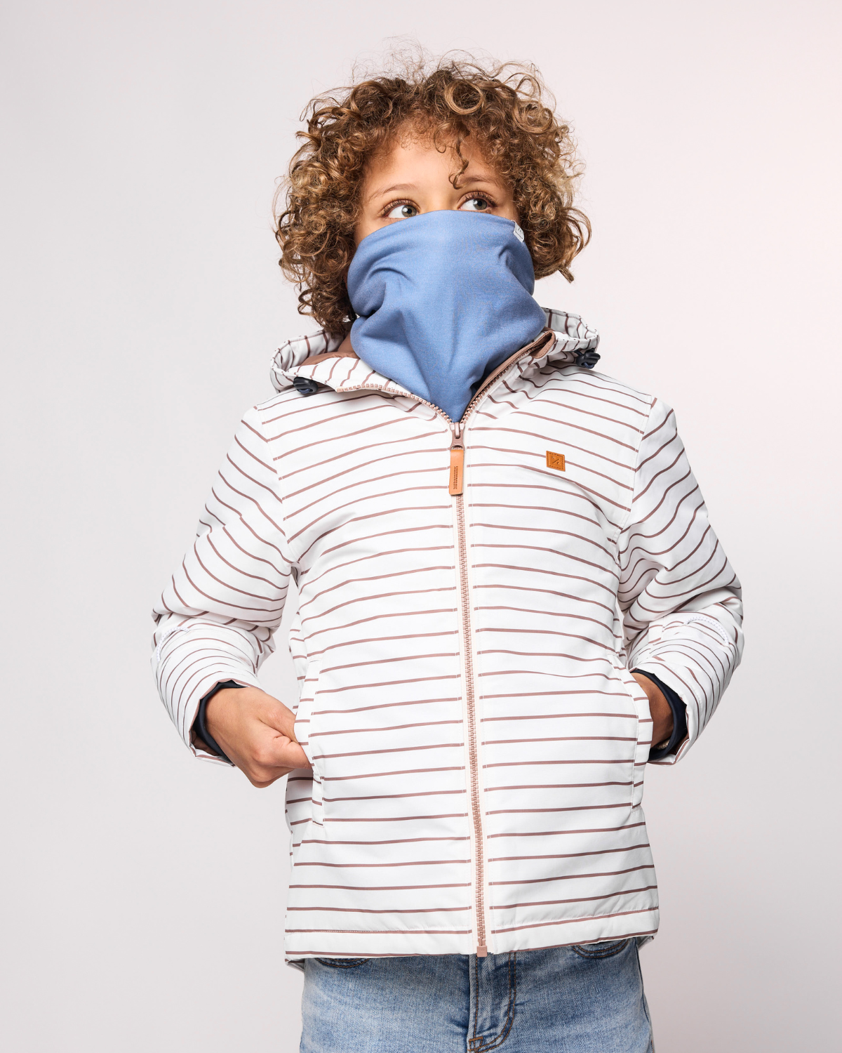 Women's Mountain Blue Fleece-Lined Neck Warmer