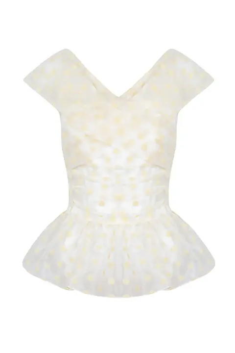 Clemence Set in Organza Polka Dot