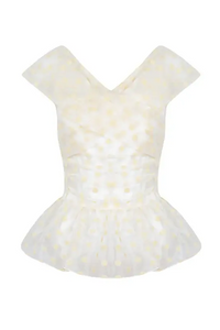 Clemence Set in Organza Polka Dot